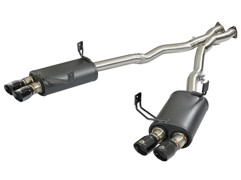 aFe MACH Force-Xp 2-1/2in 304 SS Cat-Back Exhaust w/ Black Tips 05-08 BMW Z4 M Coupe (E86) L6 3.2L Catback aFe