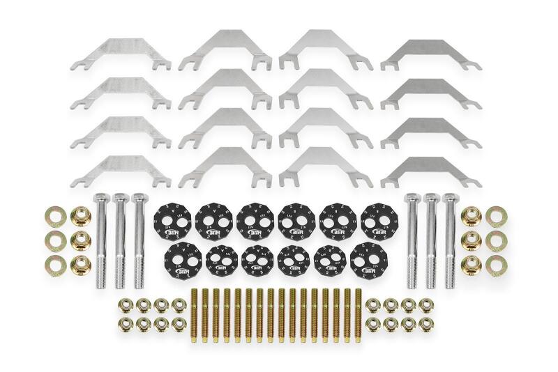 BMR 06-13 Chevrolet Corvette C6 Z06/ 09-13 ZR1 Camber Bolt & Stud Kit - Black Anodized Camber Kits BMR Suspension