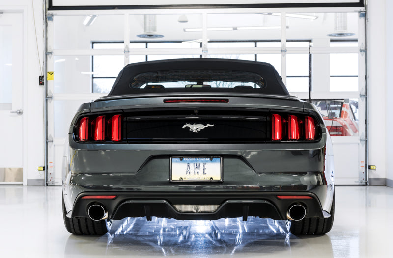 AWE Tuning S550 Mustang EcoBoost Axle-back Exhaust - Touring Edition (Chrome Silver Tips) Axle Back AWE Tuning