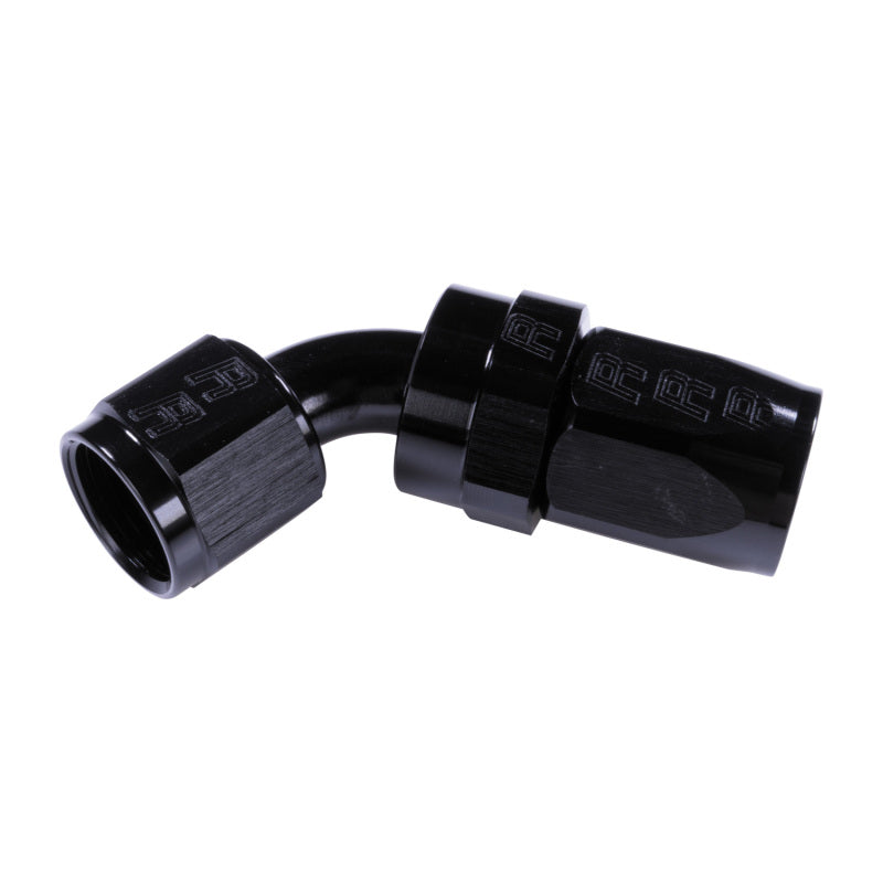 Russell 8AN ProClassic 60 Degree Hose End - Black Hoses Russell