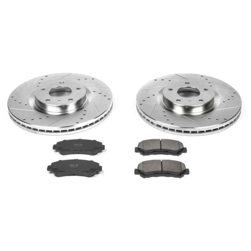 Power Stop 09-14 Nissan Maxima Front Z23 Evolution Sport Brake Kit Brake Kits - Performance D&S PowerStop