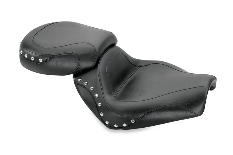 Mustang 04 Suzuki VZ1600 Marauder, 04-05 Boulevard M95 Sport Touring 2PC Seat w/Studs - Black Two-Piece Motorcycle Seats Mustang Motorcycle