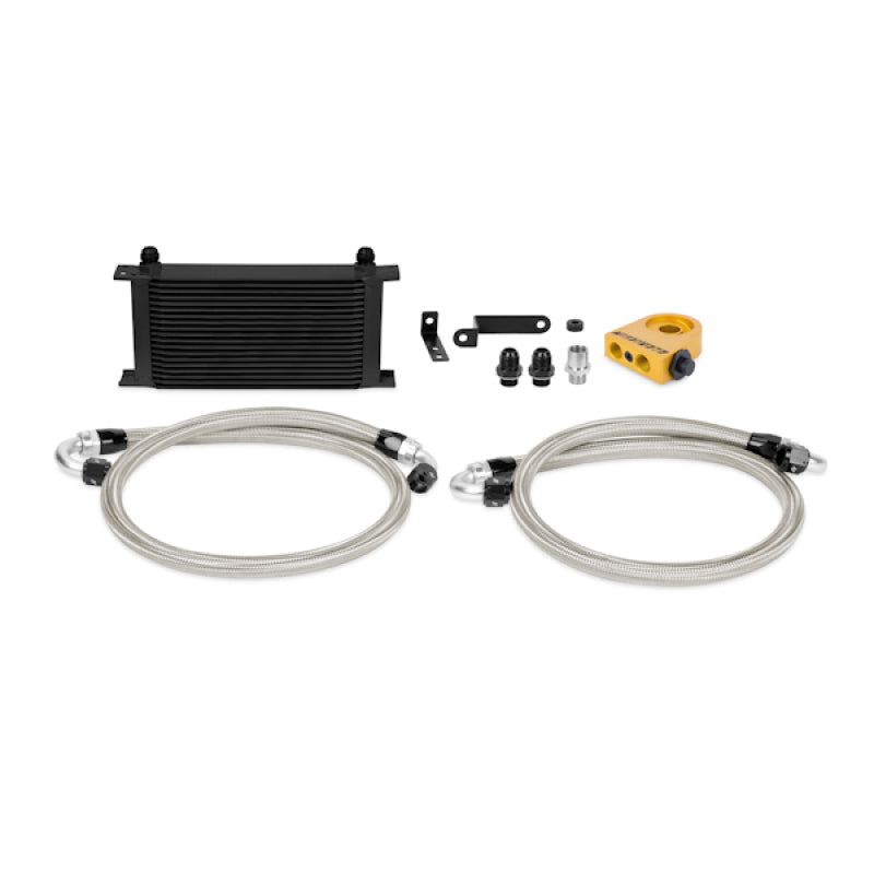Mishimoto 08-14 WRX/STi Thermostatic Oil Cooler Kit - Black Oil Coolers Mishimoto