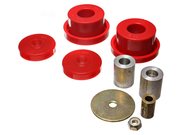 Energy Suspension 08-10 Chrysler Challenger/07-10 Charger RWD Red Rear Diff Mount Bushing Set Bushing Kits Energy Suspension
