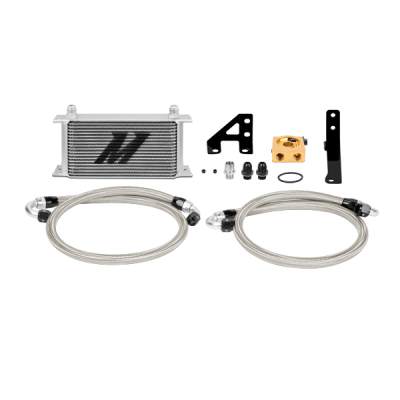 Mishimoto 15 Subaru STI Thermostatic Oil Cooler Kit - Silver Oil Coolers Mishimoto