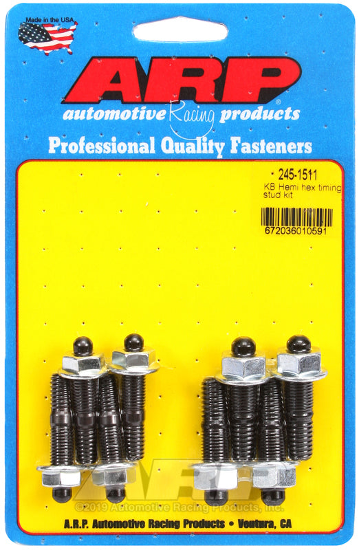 ARP KB Hemi Hex Timing Stud Kit Hardware - Singles ARP