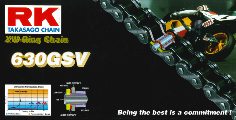 RK Chain 630GSV-106L XW-Ring - Natural Chains RK Chain