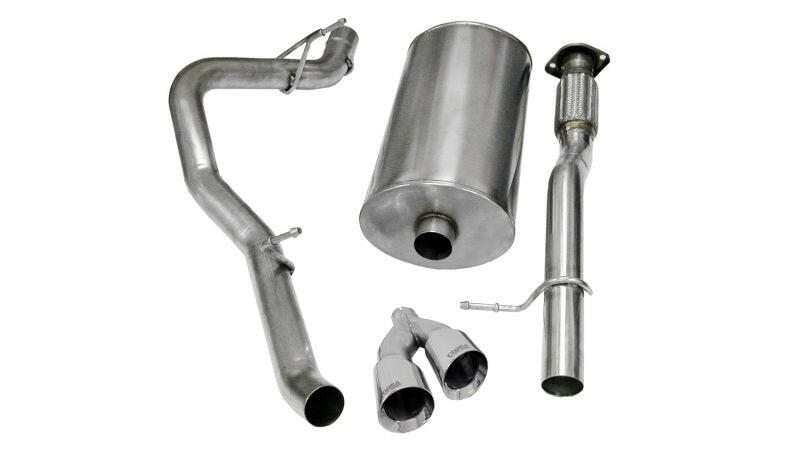 Corsa 2009-2013 Chevrolet Suburban 1500 5.3L V8 Polished Sport Cat-Back Exhaust Catback CORSA Performance