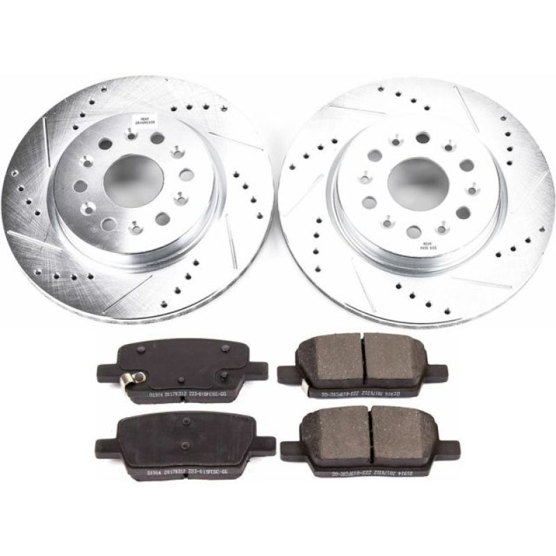 Power Stop 18-19 Buick Enclave Rear Z23 Evolution Sport Brake Kit Brake Kits - Performance D&S PowerStop