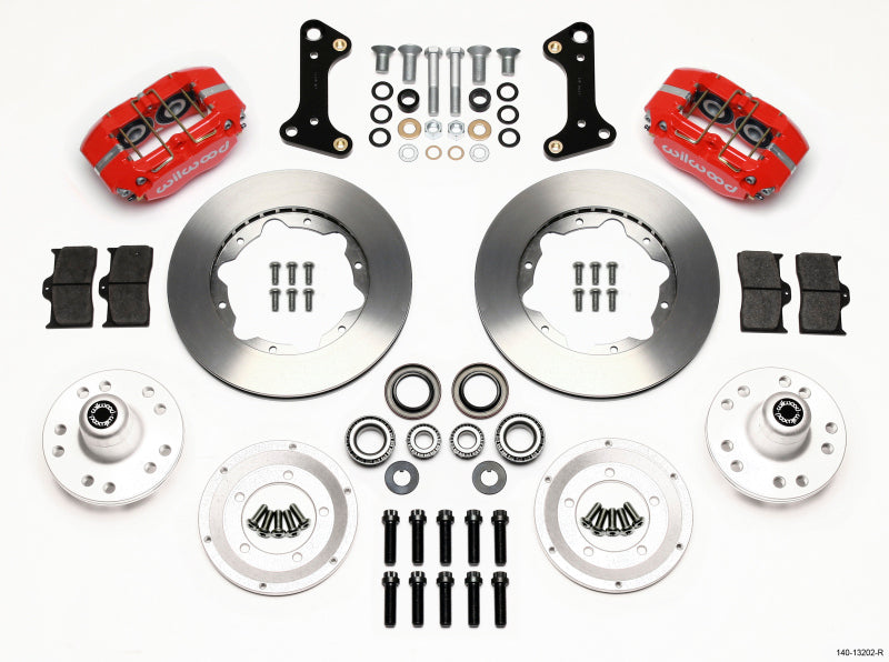 Wilwood Dynapro Dust-Boot Front Kit 11.00in Red 67-69 Camaro 64-72 Nova Chevelle Big Brake Kits Wilwood