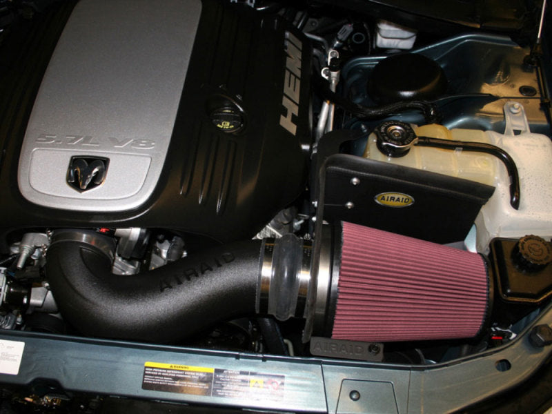 Airaid 06-10 Charger / 05-08 Magnum 5.7/6.1L Hemi CAD Intake System w/ Tube (Dry / Red Media) Cold Air Intakes Airaid