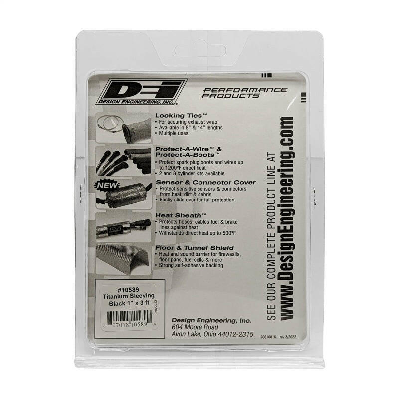 DEI Protect-A-Sleeve 1in I.D. x 36in - Black Titanium Thermal Sleeves DEI