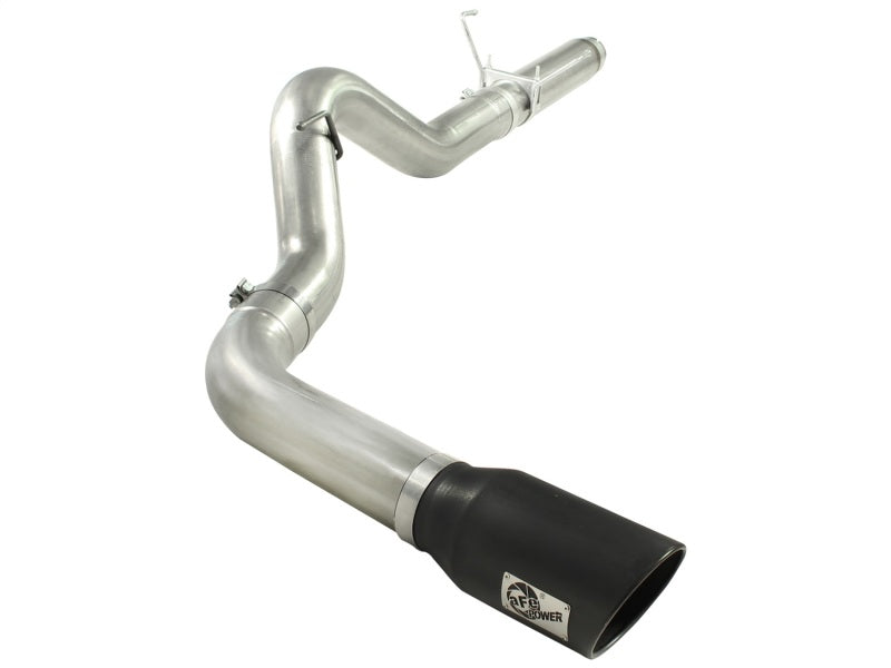 aFe MACHForce XP 5in DPF-Back 409SS Exhaust Dodge Diesel Trucks 07.5-12 L6-6.7L (td) Black Tip DPF Back aFe