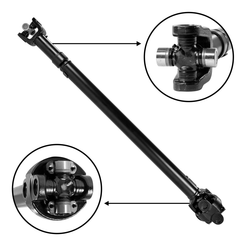 Yukon 97-06 Jeep Wrangler Front Driveshaft 38in Center to Center Driveshafts Yukon Gear & Axle