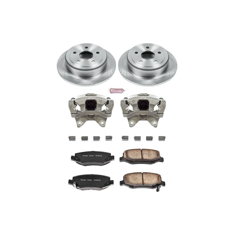 Power Stop 07-17 Jeep Wrangler Rear Autospecialty Brake Kit w/Calipers Brake Kits - OE PowerStop