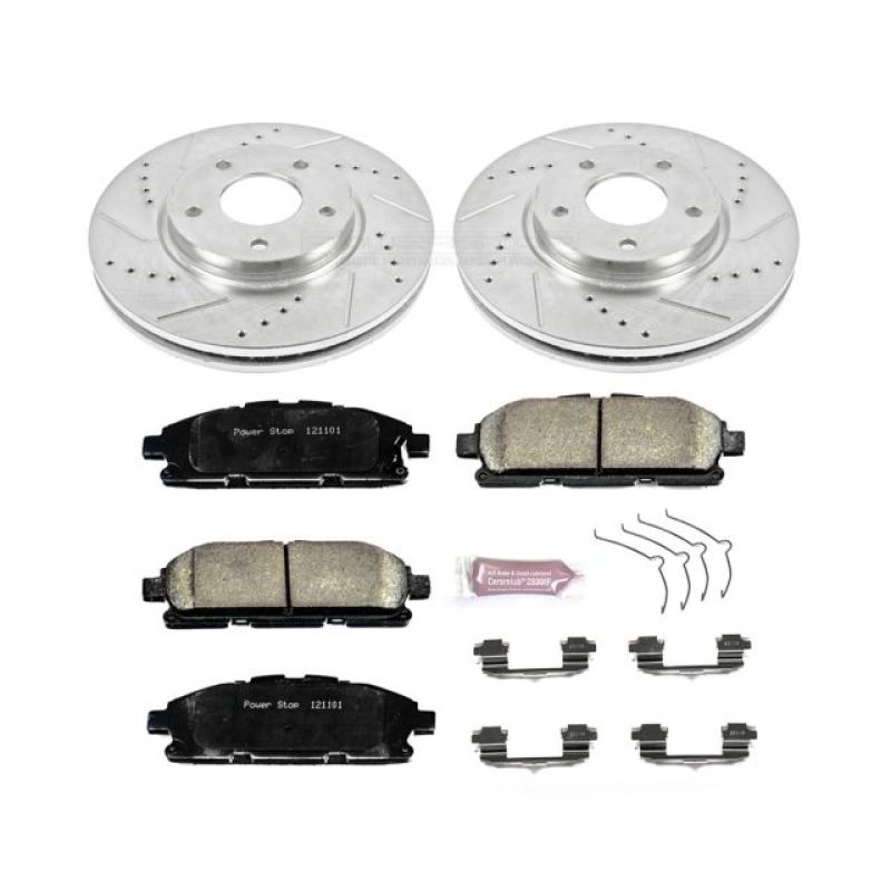 Power Stop 11-17 Nissan Quest Front Z23 Evolution Sport Brake Kit Brake Kits - Performance D&S PowerStop