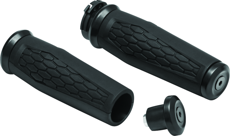 Kuryakyn Hex Grips Dual Cable Black Bolts Kuryakyn