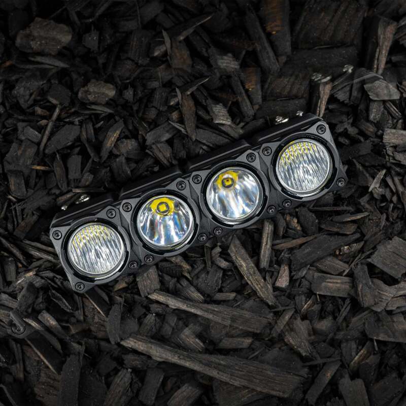 KC HiLiTES FLEX ERA LED Light Bar Bezel Kit for 10in. Segments - Gloss Black Light Bars & Cubes KC HiLiTES