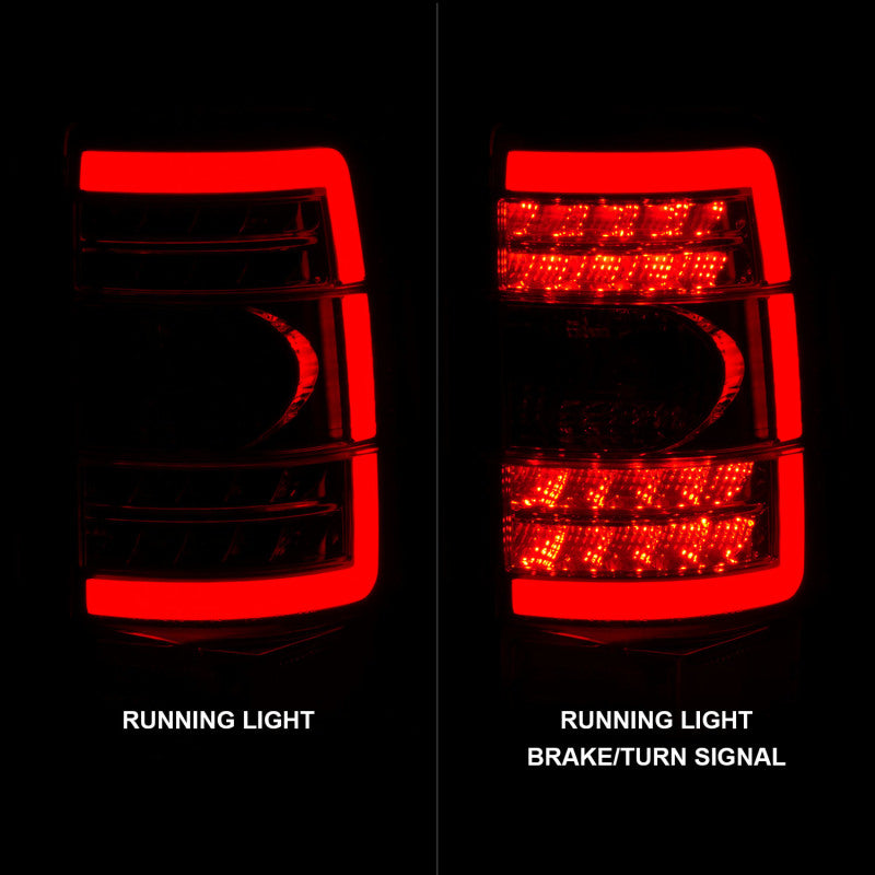 ANZO 2000-2006 Chevrolet Tahoe LED Tail Lights w/ Clear Lens Black Housing Tail Lights ANZO