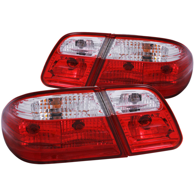 ANZO 1996-2002 Mercedes Benz E Class W210 Taillights Red/Clear G2 Tail Lights ANZO