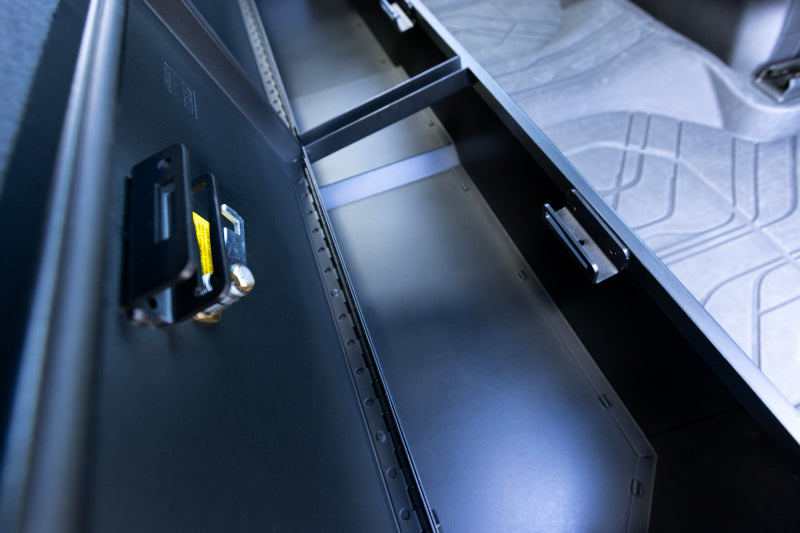 Tuffy 2019+ Chevrolet Silverado Underseat Lockbox w/ Keyed Lock Cargo Boxes & Bags Tuffy Products