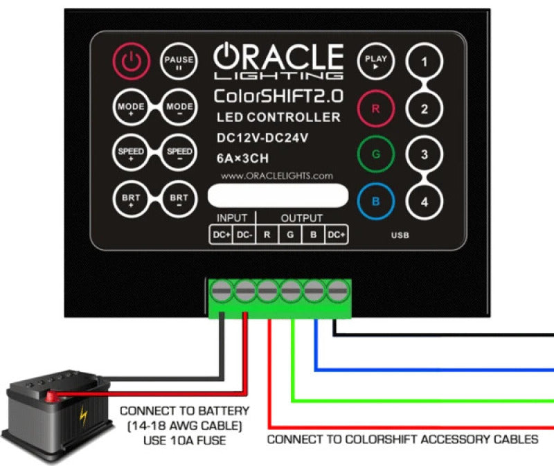 Oracle V2.0 LED Controller Light Accessories and Wiring ORACLE Lighting
