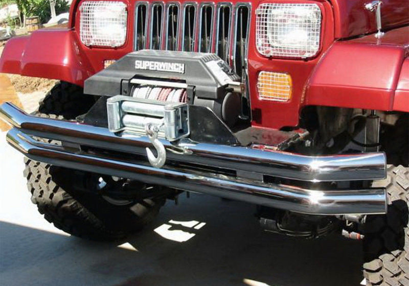 Rampage 1976-1983 Jeep CJ5 Double Tube Bumper - Stainless Bumpers - Steel Rampage