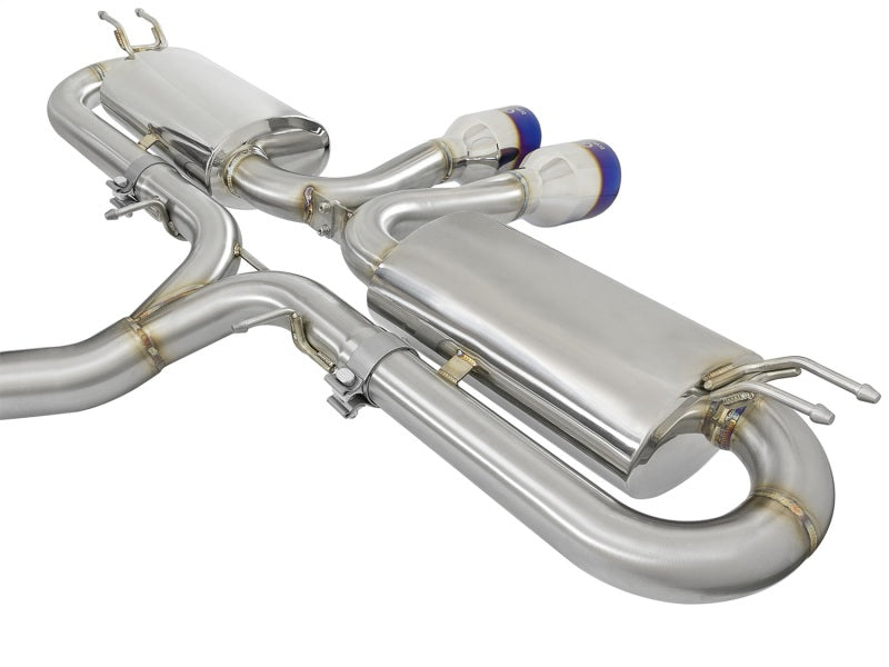 aFe Takeda 3in 304 SS Cat-Back Exhaust System w/ Blue Tips 2017 Honda Civic Si I4 1.5L (t) Catback aFe