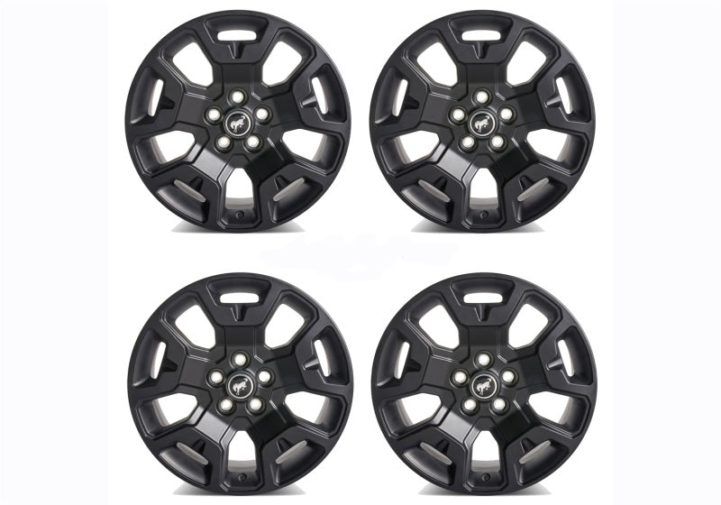 Ford Racing 2021+ Bronco Sport 17in Low Gloss Black Wheel Kit Wheels - Cast Ford Racing