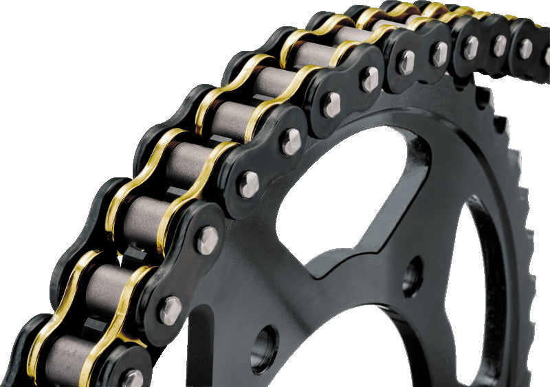 BikeMaster 525x120 BMXR X-Ring Chain - Black/Gold Chains BikeMaster