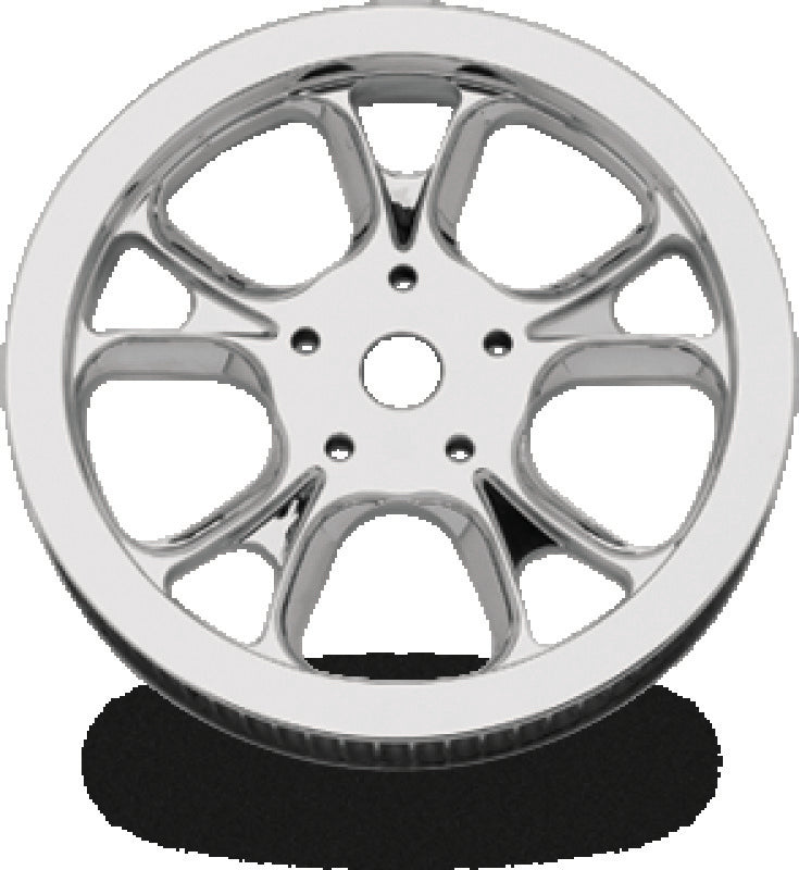 Performance Machine Belt Pulley 66T x 1in Gatlin - Chrome Sprockets Performance Machine