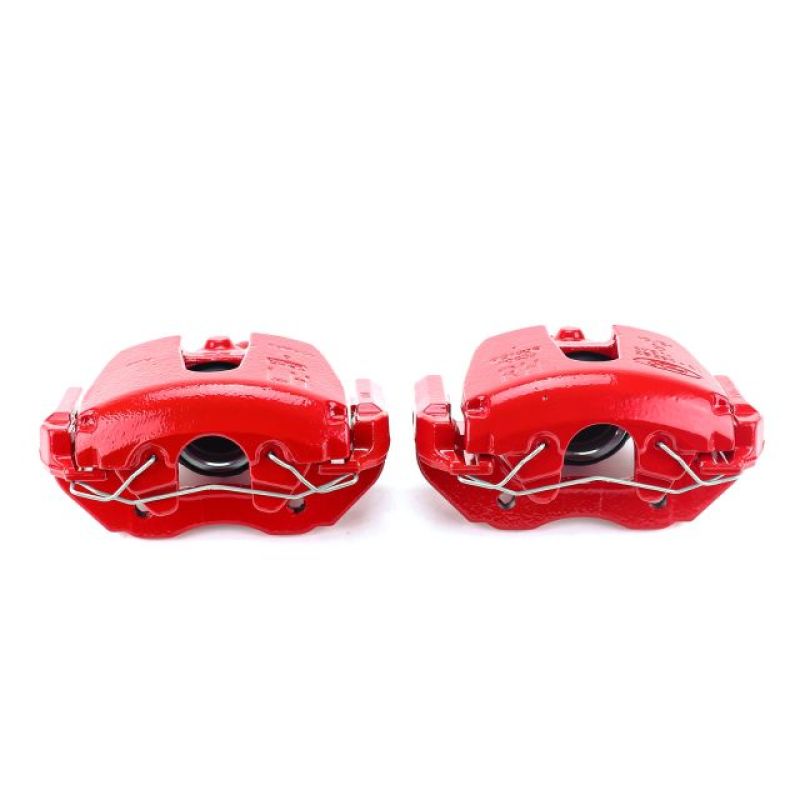 Power Stop 08-13 Mazda 3 Front Red Calipers w/Brackets - Pair Brake Calipers - Perf PowerStop