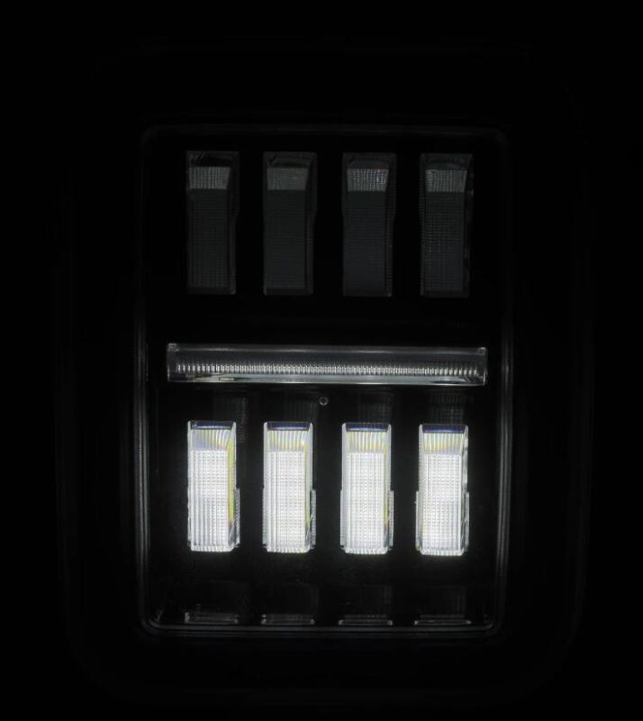 AlphaRex 19-24 Jeep Gladiator JT Nova-Series Prismatic LED Tail Lights - Black-Red Tail Lights AlphaRex