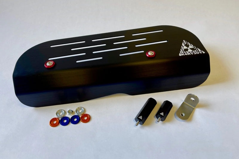 Kartboy 02-14 Subaru WRX/04-21 Subaru WRX STi/EJ Models Alternator Cover - Black Anodized Engine Covers Kartboy