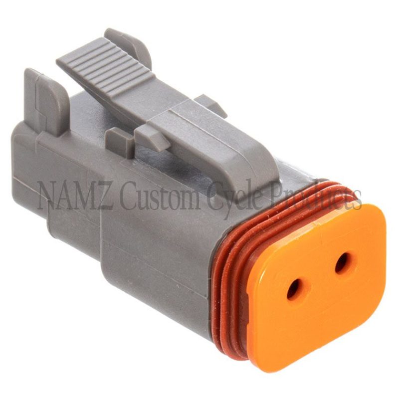 NAMZ Deutsch DT Series 2-Wire Plug & Wedgelock - Grey (Repl HD 72132-94GY) Wiring Connectors NAMZ