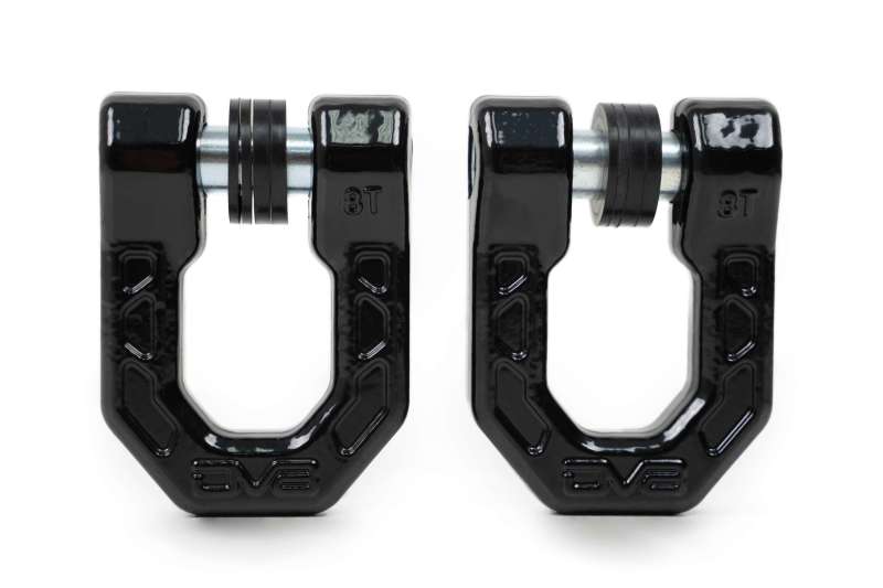DV8 Offroad Elite Series D-Ring Shackles - Pair (Black) Bumper Accessories DV8 Offroad