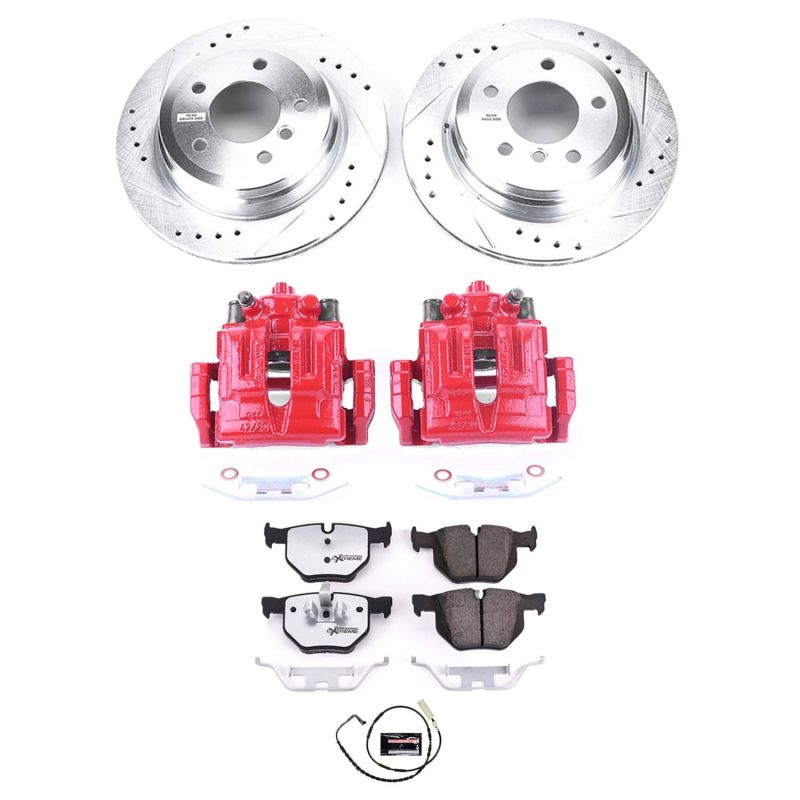 Power Stop 2006 BMW 325xi Rear Z26 Street Warrior Brake Kit w/Calipers Brake Kits - Performance D&S PowerStop