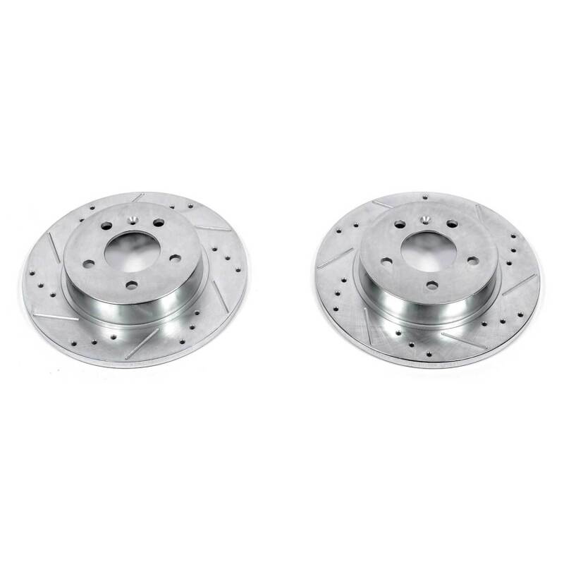 Power Stop 06-11 Buick Lucerne Rear Evolution Drilled & Slotted Rotors - Pair Brake Rotors - Slot & Drilled PowerStop