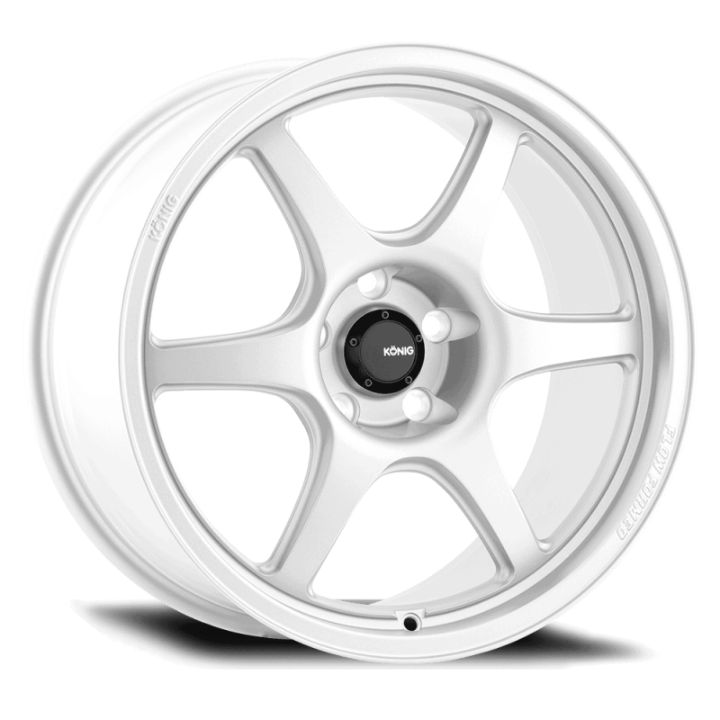 Konig Hexaform 15x7.5 4x100 ET35 Gloss White Wheels - Cast Konig
