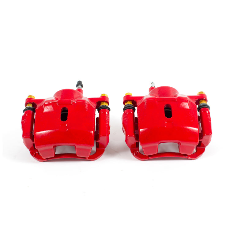 Power Stop 01-05 Toyota Echo Front Red Calipers w/Brackets - Pair Brake Calipers - Perf PowerStop