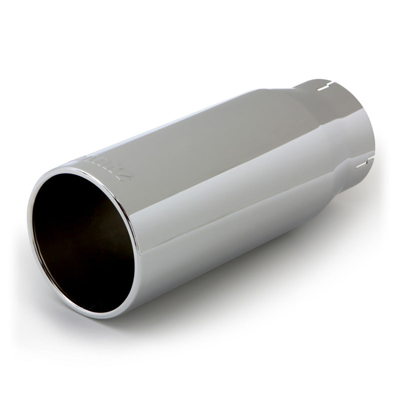 Banks Power Tailpipe Tip Kit - SS Round Straight Cut - Chrome - 4in Tube - 5in X 12.5in Tips Banks Power