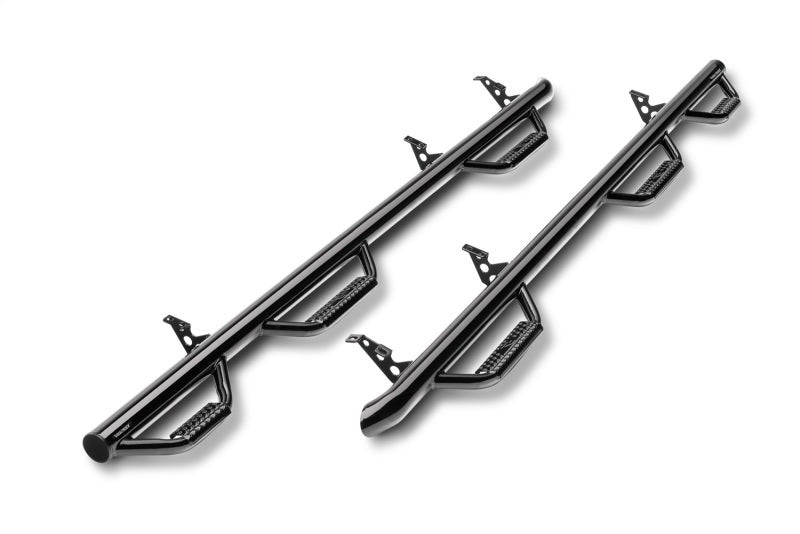 N-Fab Nerf Step 07-17 Toyota Tundra Double Cab 6.5ft Bed - Gloss Black - Bed Access - 3in Side Steps N-Fab