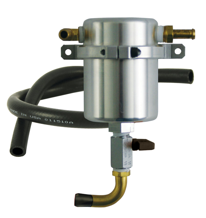 Moroso 90-05 Mazda Miata Air/Oil Separator Catch Can - Billet Aluminum Oil Catch Cans Moroso