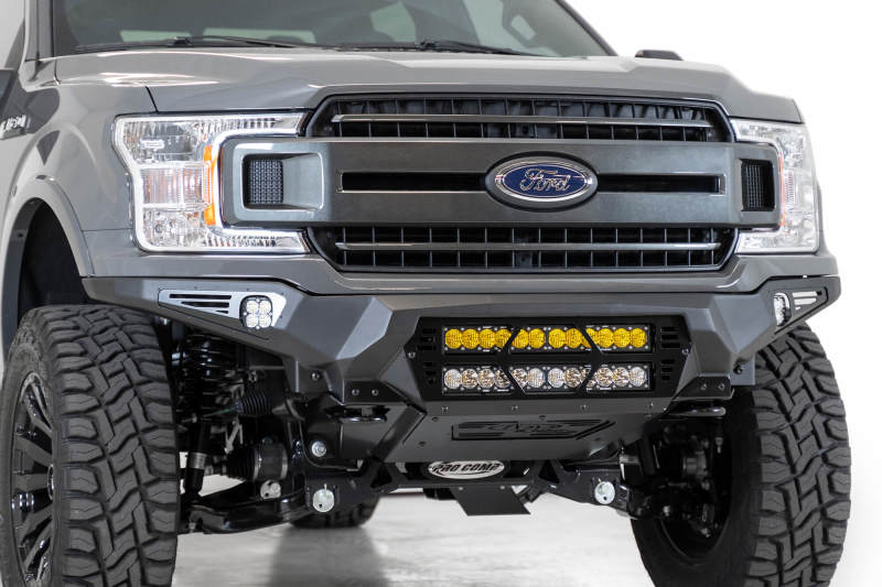 Addictive Desert Designs 18-20 Ford F-150 Bomber Front Bumper w/ Dual 20IN LED Mounts Bumpers - Steel Addictive Desert Designs