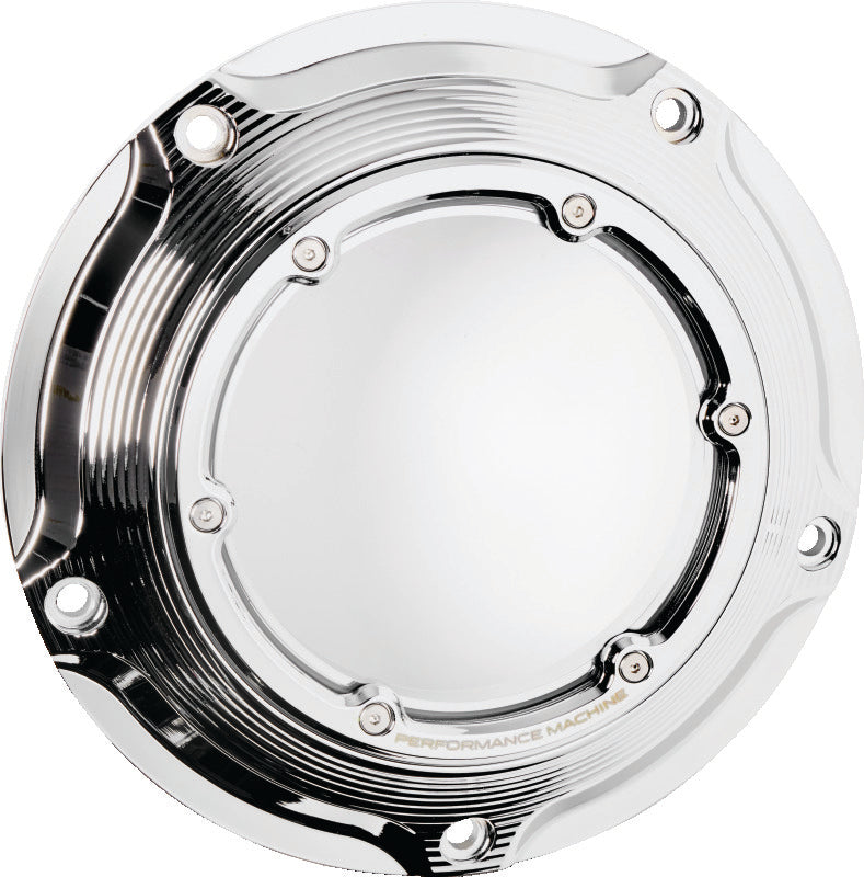 Performance Machine Vision Derby Cover W/Bezel - Chrome Engine Covers Performance Machine