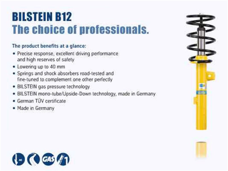Bilstein B12 2006 Volkswagen Golf GLS TDI Front and Rear Suspension Kit Shock & Spring Kits Bilstein