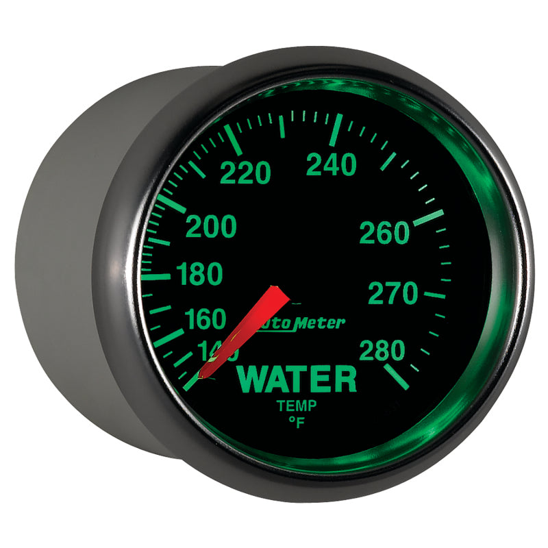 AutoMeter Gauge Water Temp 2-1/16in. 140-280 Deg. F Mechanical Gs Gauges AutoMeter