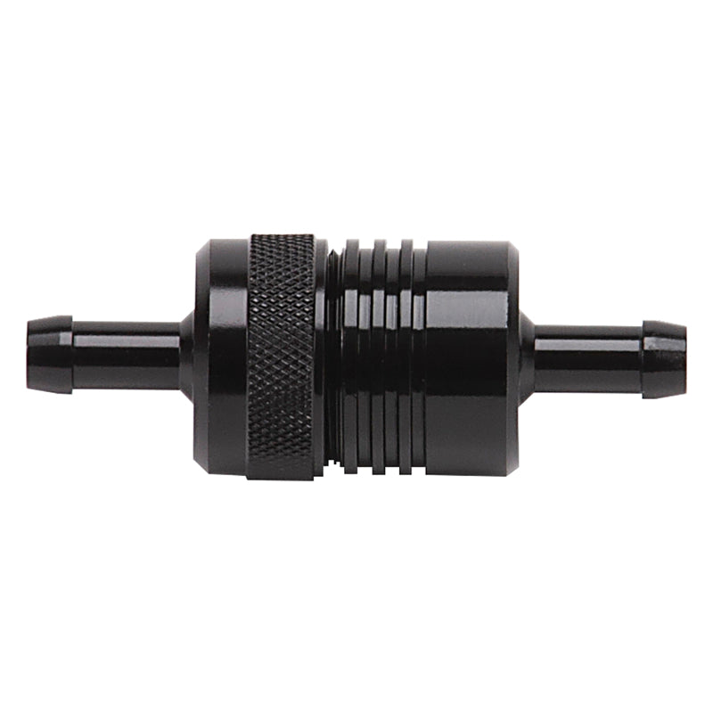 Russell Performance Black Street Fuel Filter (3in Length 1-1/8in diameter 5/16in inlet/outlet) Fuel Filters Russell