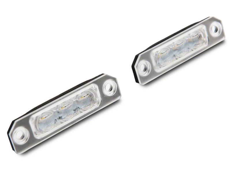 Raxiom 10-14 Ford Mustang Axial Series LED License Plate Lamps Bulbs Raxiom