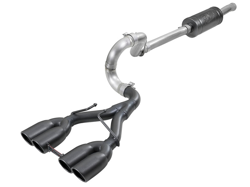 aFe Rebel Series 2.5in 304 SS Cat-Back Exhaust w/ Black Tip 18-20 Jeep Wrangler (JL) Catback aFe